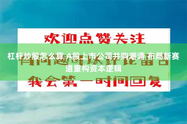 杠杆炒股怎么算 A股上市公司并购潮涌 布局新赛道重构资本逻辑