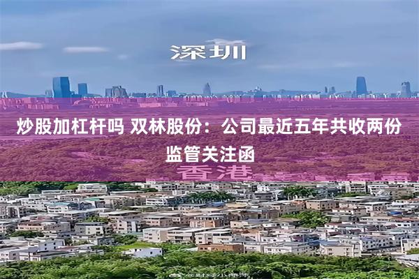 炒股加杠杆吗 双林股份：公司最近五年共收两份监管关注函